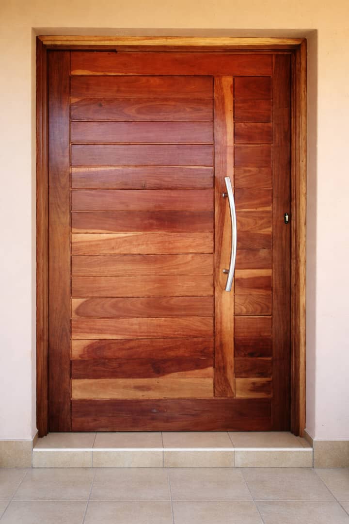 Fancy big teak pivot door